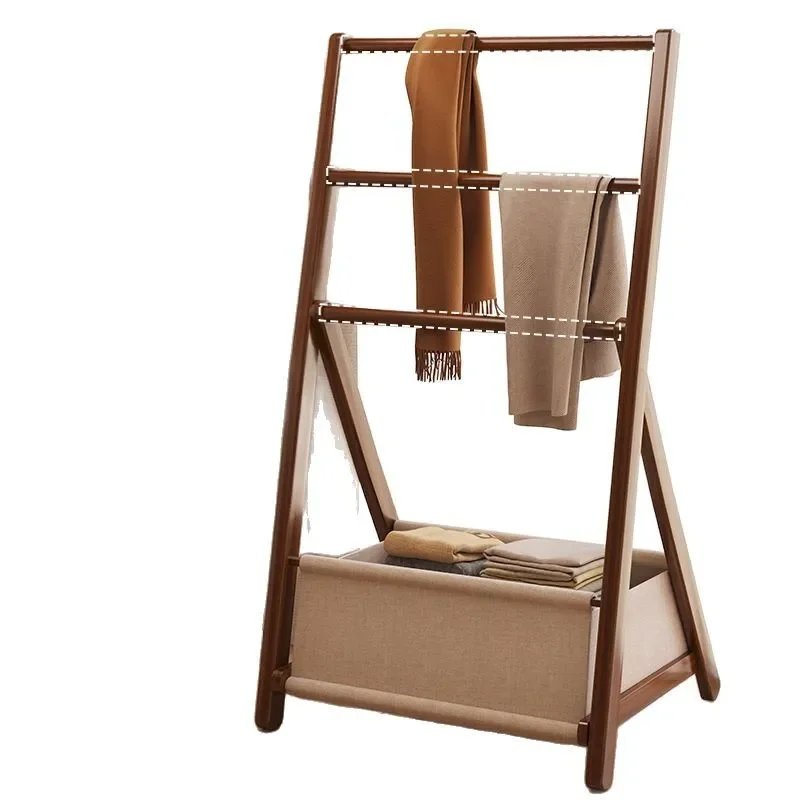 Hanger floor to ceiling bedroom hanger bay window bedside bedside clothes storage artifact coat rack temporary room household
