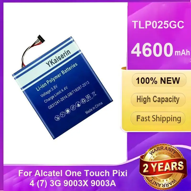

Аккумулятор мобильного телефона емкостью 4600 мАч для Alcatel One Touch Pixi 4 7 3G 9003X 9003A, безопасная и надежная замена TLP025GC