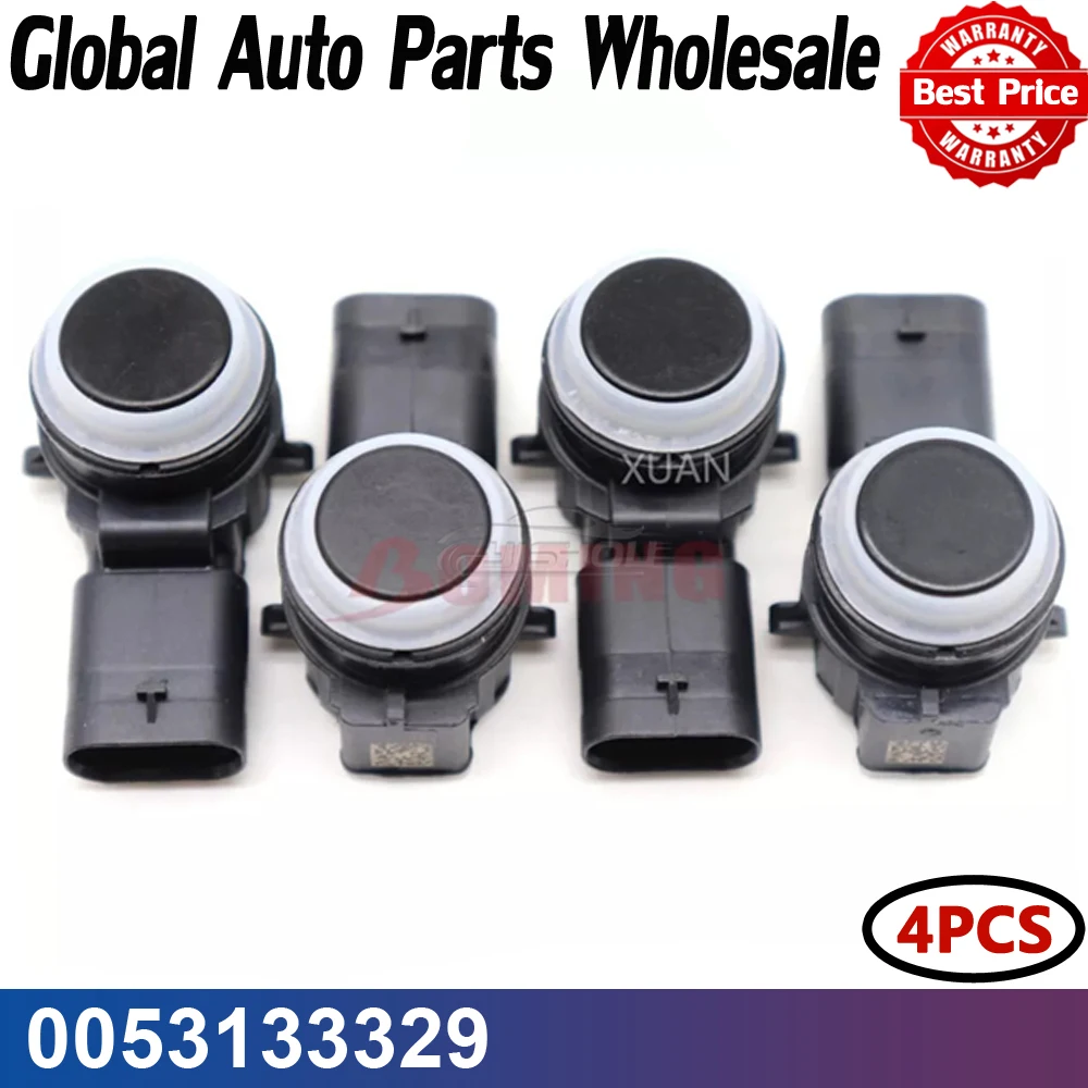

4PCS 0053133329 Black Car PDC Parking Reversing Radar Bumper Sensor For Chrysler Fiat Jeep Lancia 0053133329 0263023831 53133329