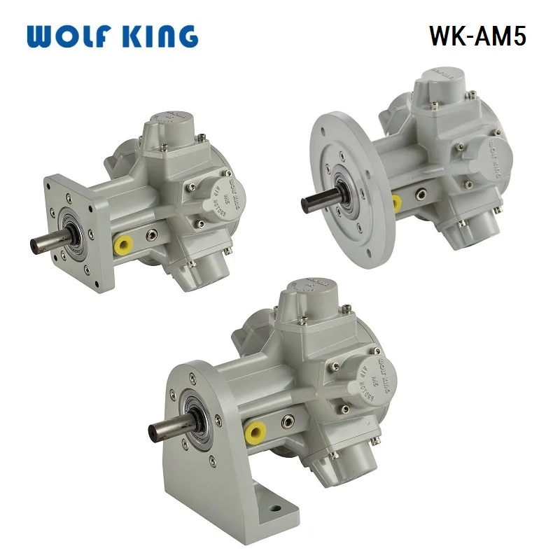 Wolfking WK-AM5 Piston Type Pneumatic Motor Series,AM5-L/W/F Air Powered Motor Big Power Forward Motor, 0.5HP Pneumatic  Motor