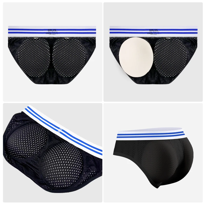 1/2/3/4 Uds calzoncillos sexis para hombre transpirables de secado rápido malla modal tendencia sin costuras deportes calzoncillos transpirables almohadilla cadera sexy