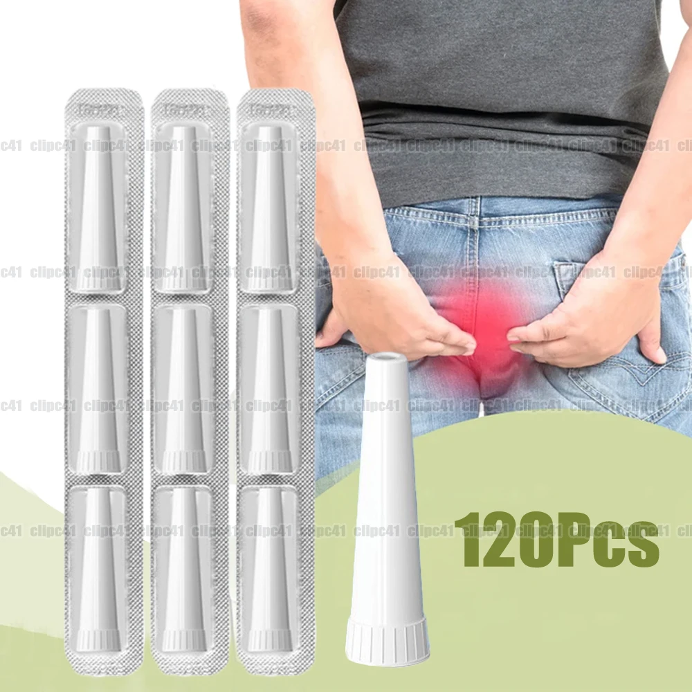 120Pcs Connection On Drug Plug Device Tube Head Disposable Hemorrhoid Applicator Hemorrhoids Ointment Squeeze Drug