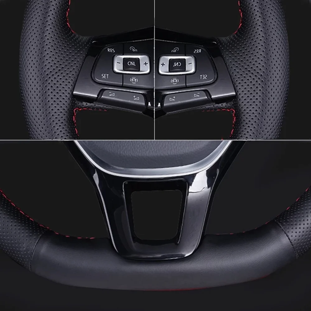 Car Accessories Hand Sewing Car Steering Wheel Cover Microfiber Leather Focus 2 C-MAX Steering Wrap Cover For Ford Kuga