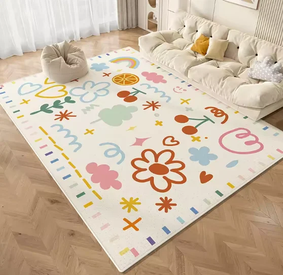Children's Room Game Mat Living Room Bedroom Floor Mat Washable and Dirt Resistant Carpet Size Optional Home Decoration