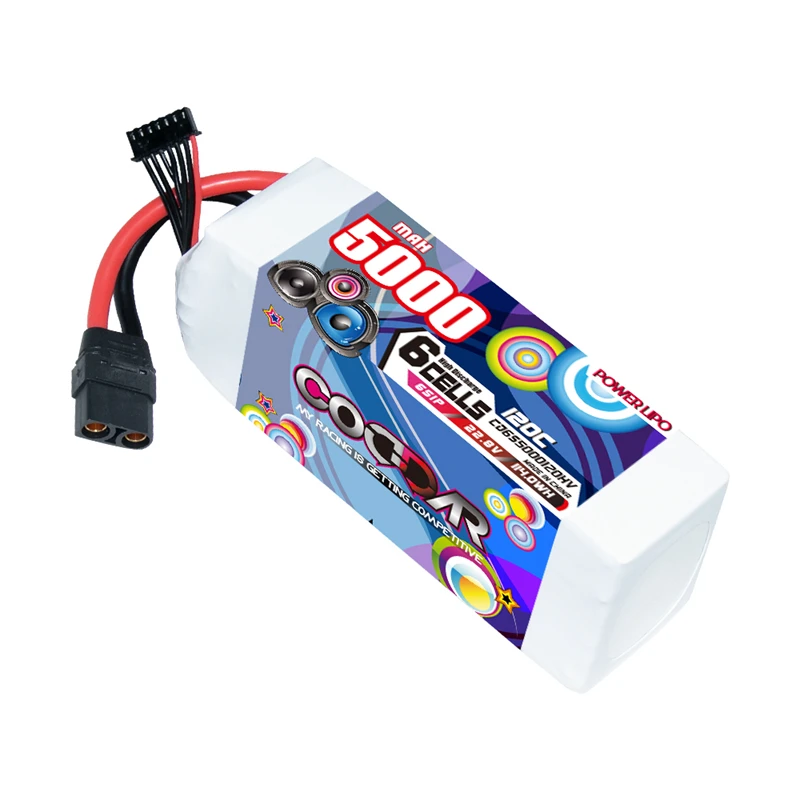 

5000MAH 3S 4S 6S 120C High Voltage Rechargeable Lithium Battery for 7 Inch Aircraft Model Traversal Aircraft Parts