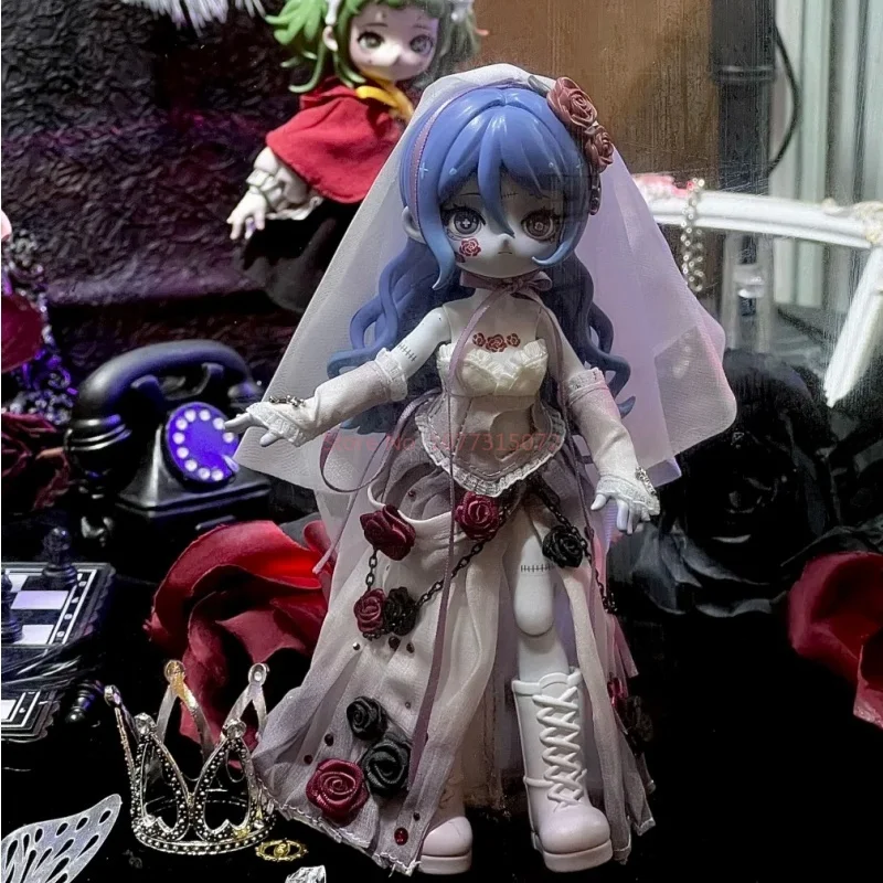 Nyssa 奇妙な悪夢シリーズかわいいアニメアクションフィギュア 1/12 BJD おもちゃブラインドボックスサプライズ人形女の子のためのカスタムギフト