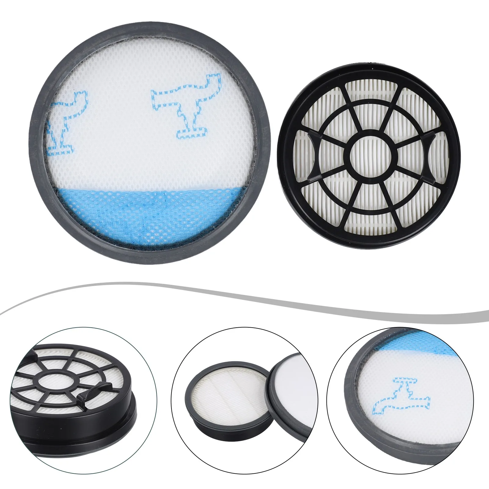 High Efficiency Filter Set for Moulinex MO291 MO2913PA/AM0 MO292 MO2923PA/AM0 MO293 Protects Vacuum Cleaner Motor