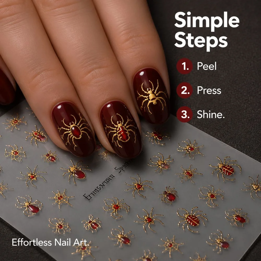 1 Sheet Cartoon Nail Stickers Stereoscopic Raised Ghost Pumpkin Bowknot Motifs For Creating Cute Halloween Style Nail Looks