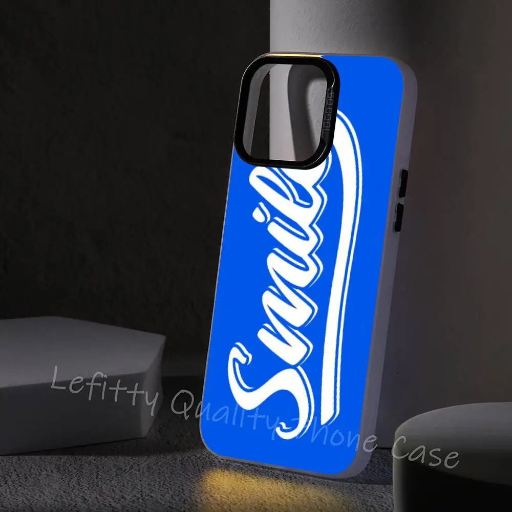 Ins الأزرق شخصية رسائل جراب هاتف آيفون 16 15 14 13 12 11 برو ماكس ماتي أورورا متعدد الألوان الليزر التدرج Funda #6