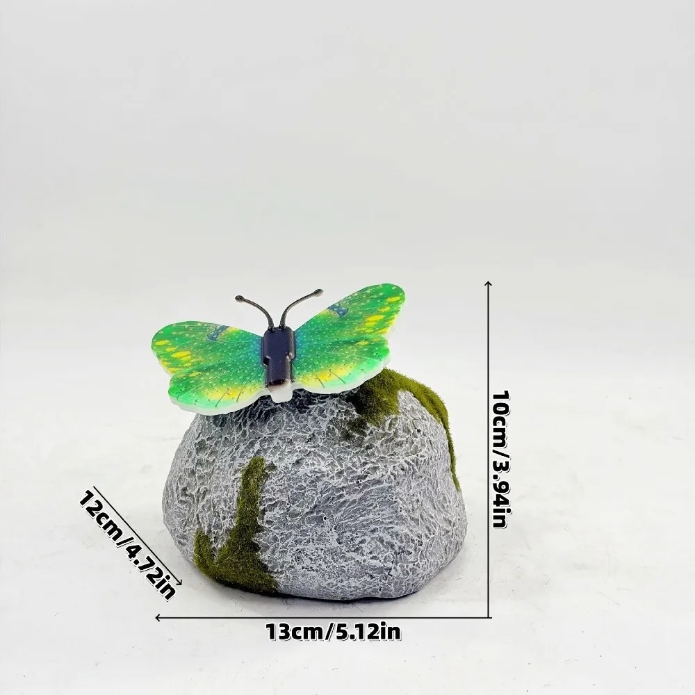

Simulation Stone Solar Butterfly Stone Lamp Imitation Stone Shape Butterfly Outdoor Garden Landscape Light Solar Powered