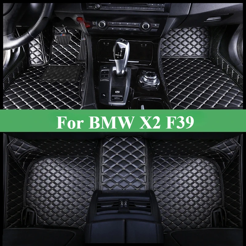 Custom Car Floor Mats For BMW X2 F39 Auto DropShipping Interior Leather Carpets Rugs  Foot Accessories Coche 2017-2024