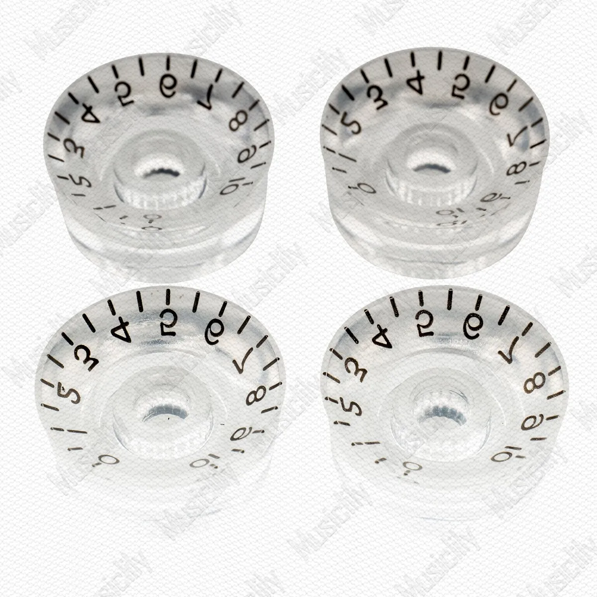4Pcs Electric Guitar Volume Tone Control Knobs 18 Spline Metric Barrel Knob Caps for LP-Style SG-Style Guitar