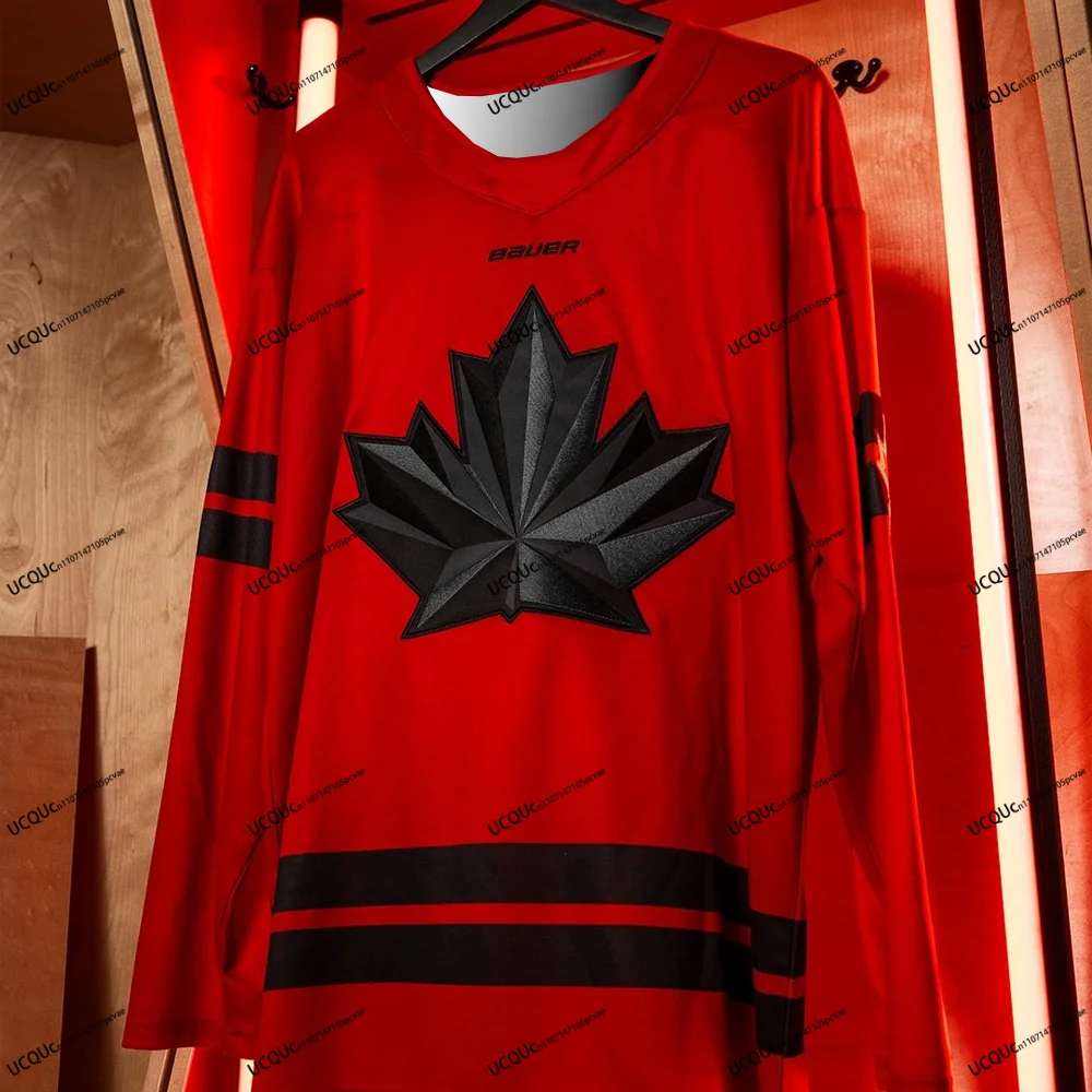 

Canada Style 2025 New Arrival Country Edition 3D Print Hockey Jersey Crew Neck Casual Sports T-Shirt Home Away Adult KIDS