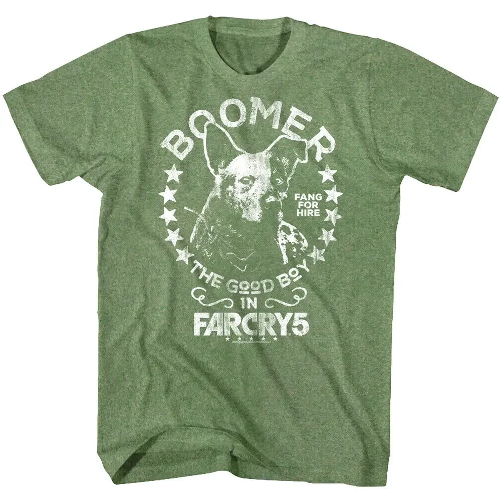 Far Cry 5 New Dawn Boomer Fang For Hire Men's T Shirt Ubisoft Dog Good Boy