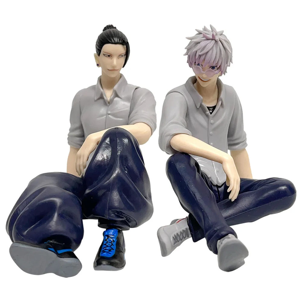 10CM Jujutsu Kaisen Anime Satoru Gojo & Geto Suguru Yumemirize Sitzende Actionfigur Originalmodell Spielzeugfigur
