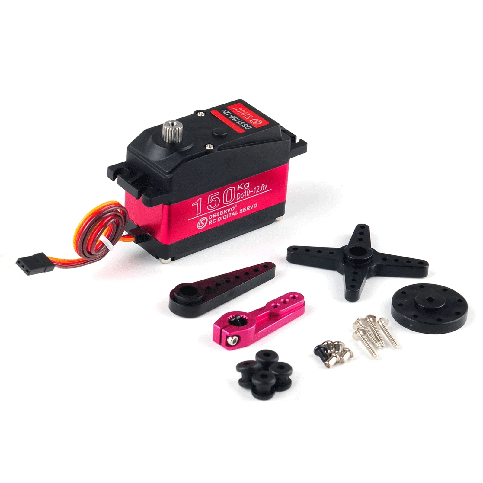 150KG 12V DS51150 デジタルサーボ、フルメタルギア防水 IP66 RC