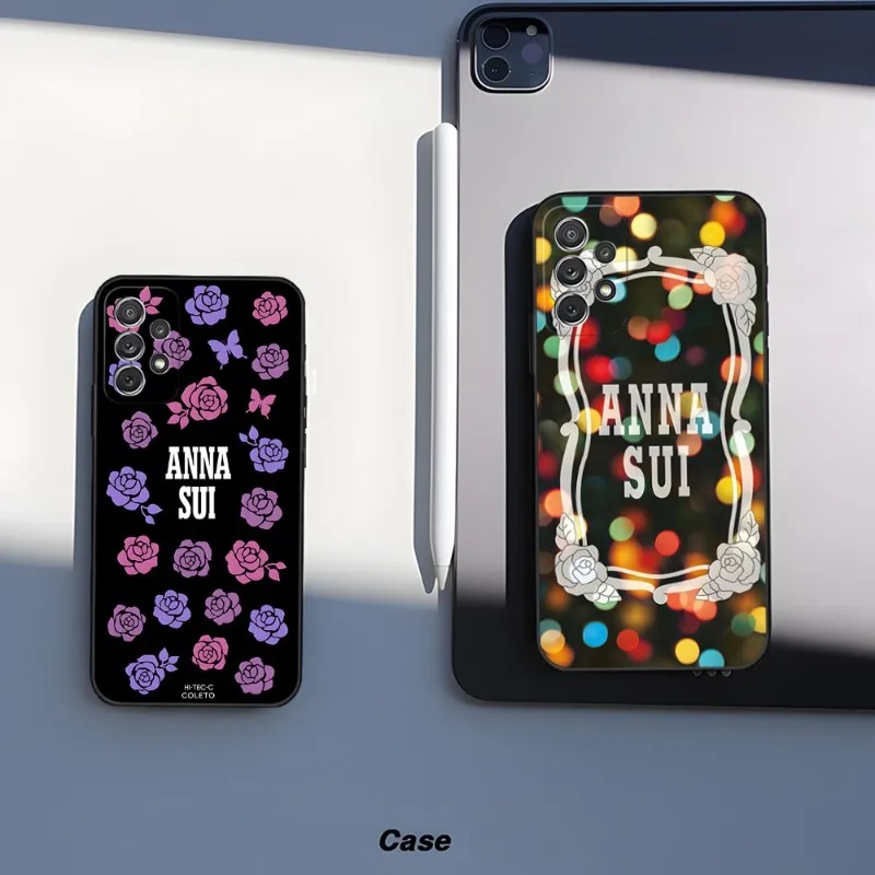 Purple Brand ANNA SUI Phone Case For Samsung Galaxy Note 20 Ultra Plus Pro 10 9 8 J 7 Prime M 80s 51 52 30 30S 31 32 40 20 8 6