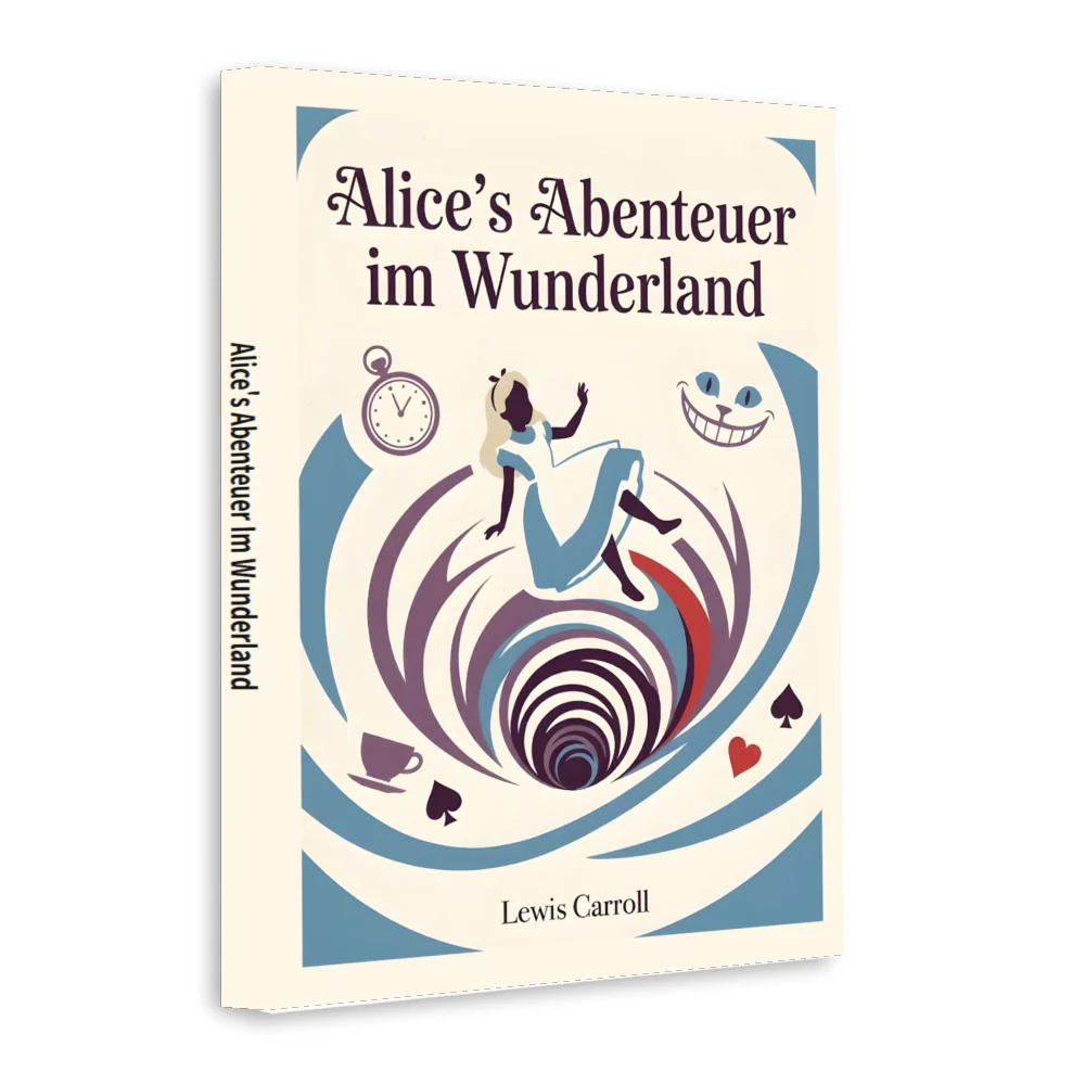 Alice’s Adventures in Wonderland by Lewis Carroll, German Language Edition, Classic Fantasy Adventure Novel