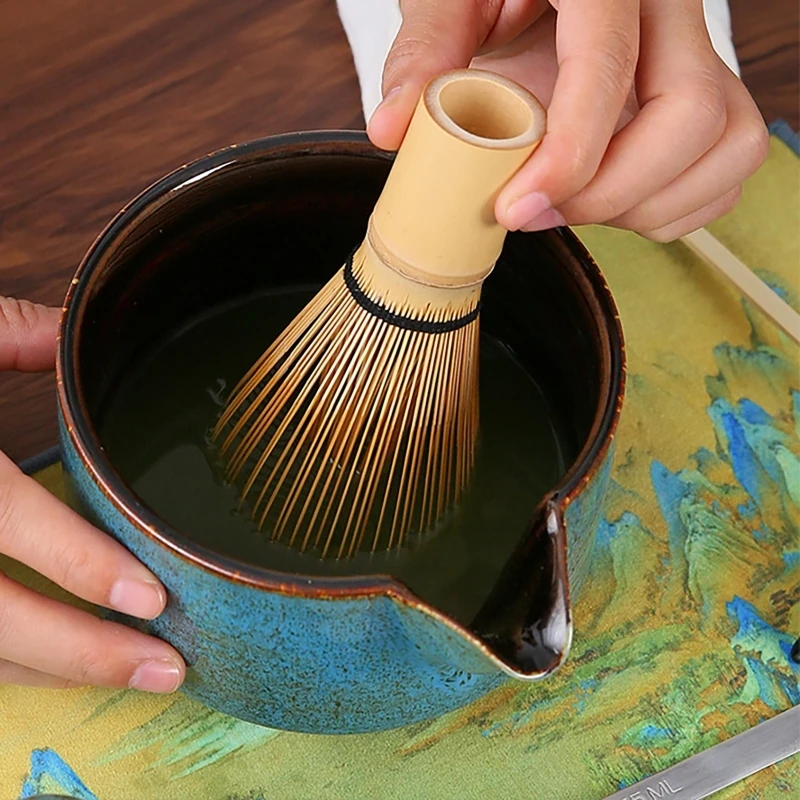 7pcs 4pcs Japanese Matcha Set Handmade Home Easy Clean Bowl Bamboo Whisk Teaspoon Tea Sets Tea Making Tools Accessories Ceremony