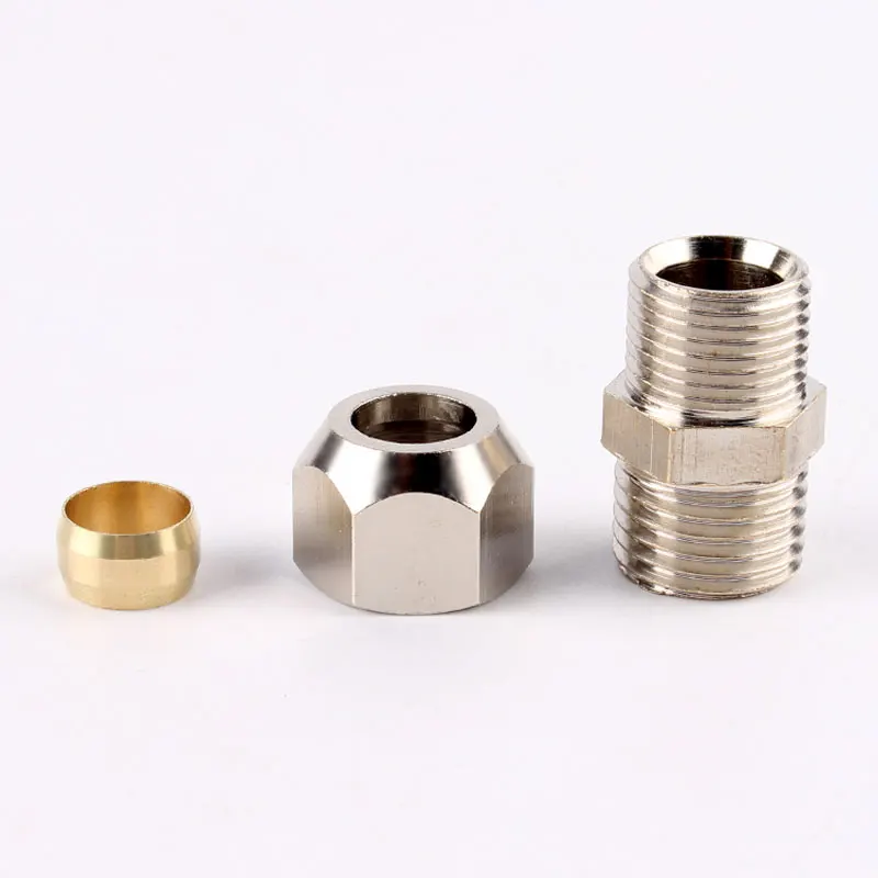 4PCS 1/8 BSP Male Thread 8mm Tube Dia Straight Pneumatic Quick Coupler Connector