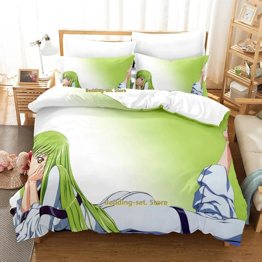 

Code Geass Bedding Set Single Twin Full Queen King Size Bed Set Adult Kid Bedroom Duvetcover Sets 3D Print Anime Bed Sheet Set