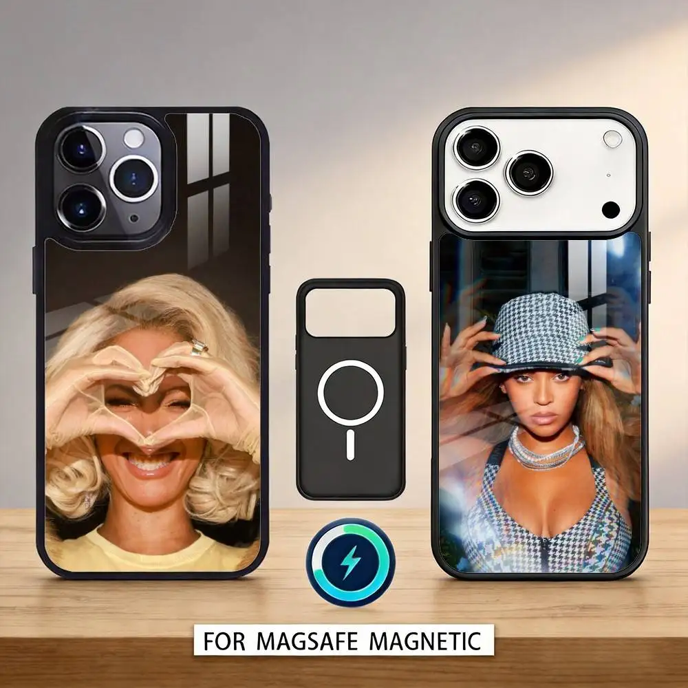 

Singer B-Beyonce Phone Case For iPhone 17,16,15,14,13,12,Pro,Max For Magsafe Magnetic Wireless Charging