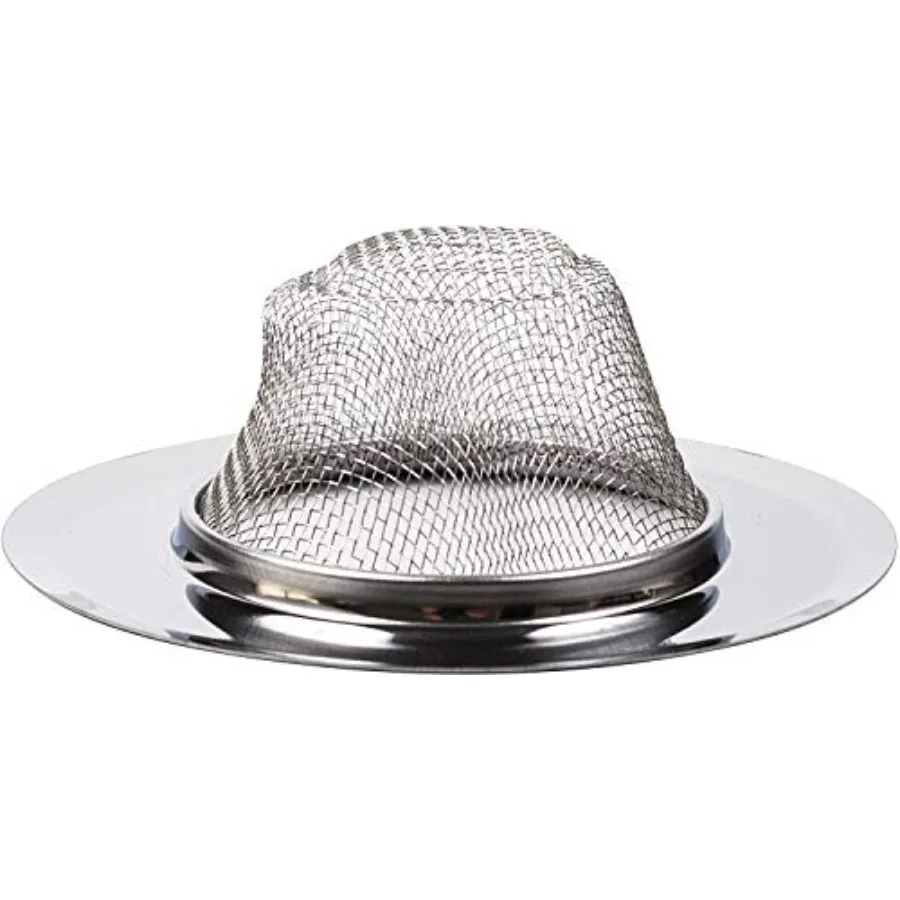 

Stainless Steel Kitchen Sink Strainer: Heavy Duty Steel Mesh, Fits Most Sink Drains