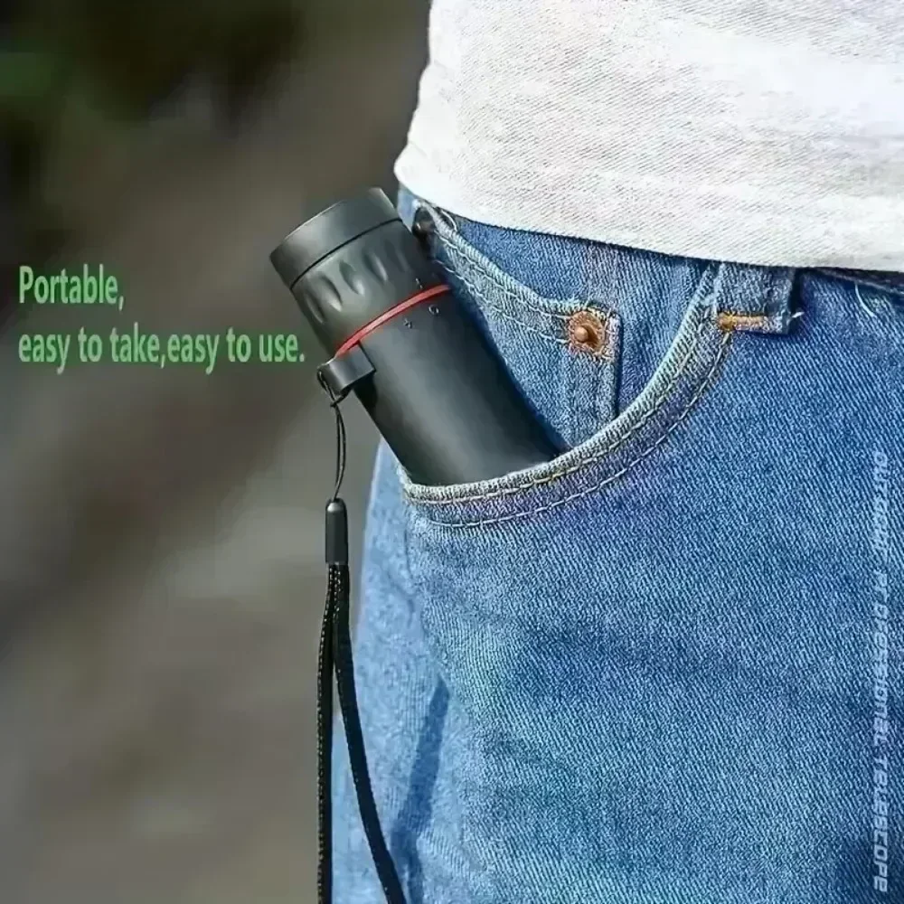2025 nuevo Mini telescopio Monocular portátil 2000x25 HD telescopio para teléfono móvil con soporte Camping caza telescopio para observación de aves