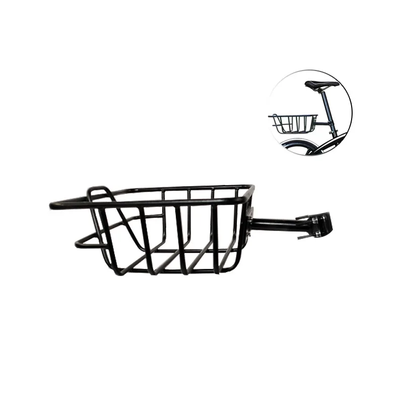 Bicycle general purpose metal rear basket mountain bike rear basket folding basket