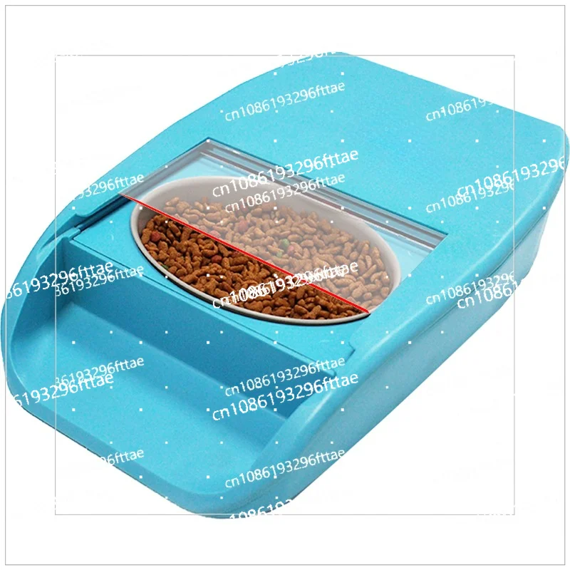 Smart chip recognition induction timing automatic feeder induction switch cover wet food preservation pet cat bowl