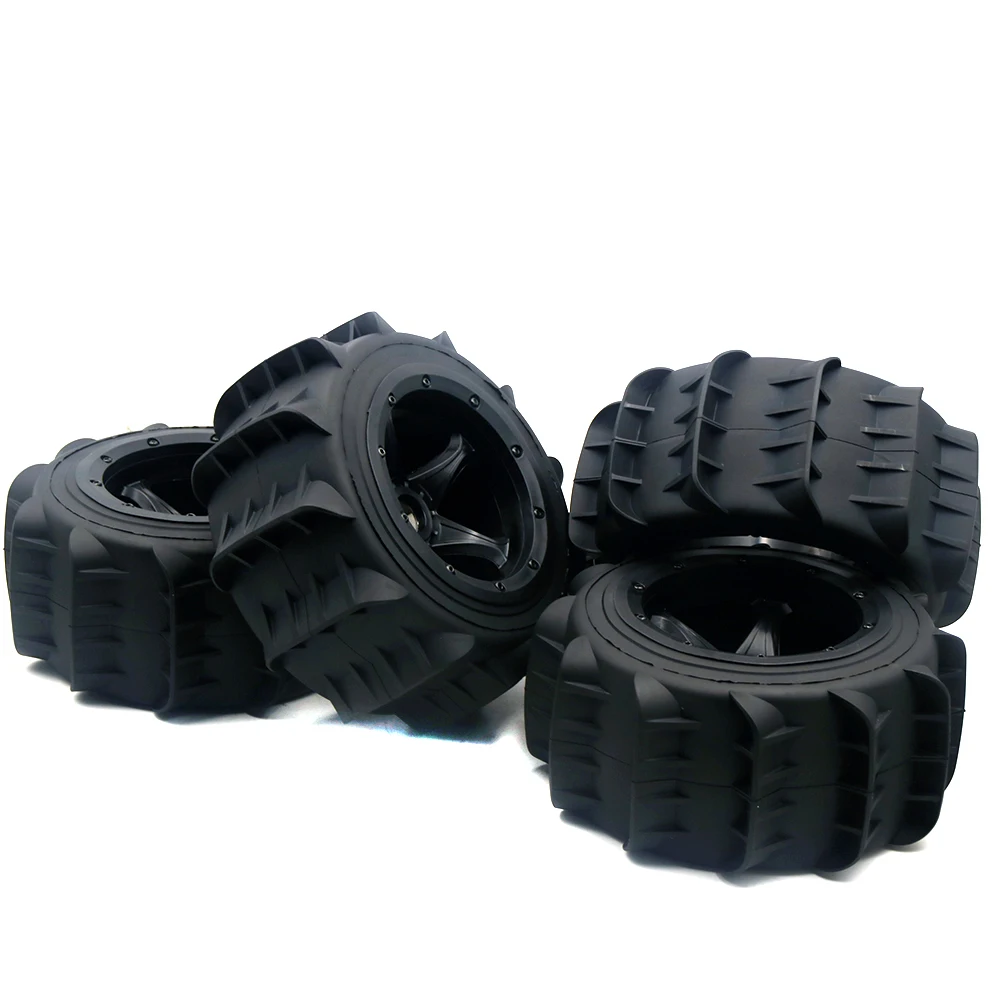 Sand Buster Tyres Paddle Wheel Tires (front and Rear Same) for 1/5 Hpi Rovan Km Baja Arrma Kraton 8s Losi DBXL-E 2.0 truck parts