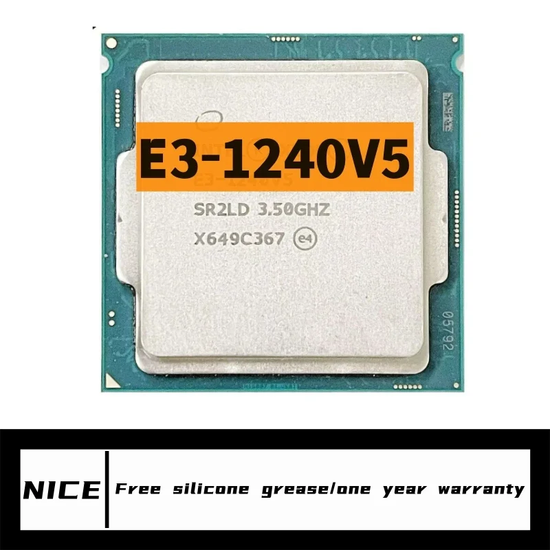 

Xeon E3-1240 v5 E3 1240v5 E3 1240 v5 3,5 ГГц четырехъядерный восьмипоточный ЦПУ процессор 80 Вт LGA 1151