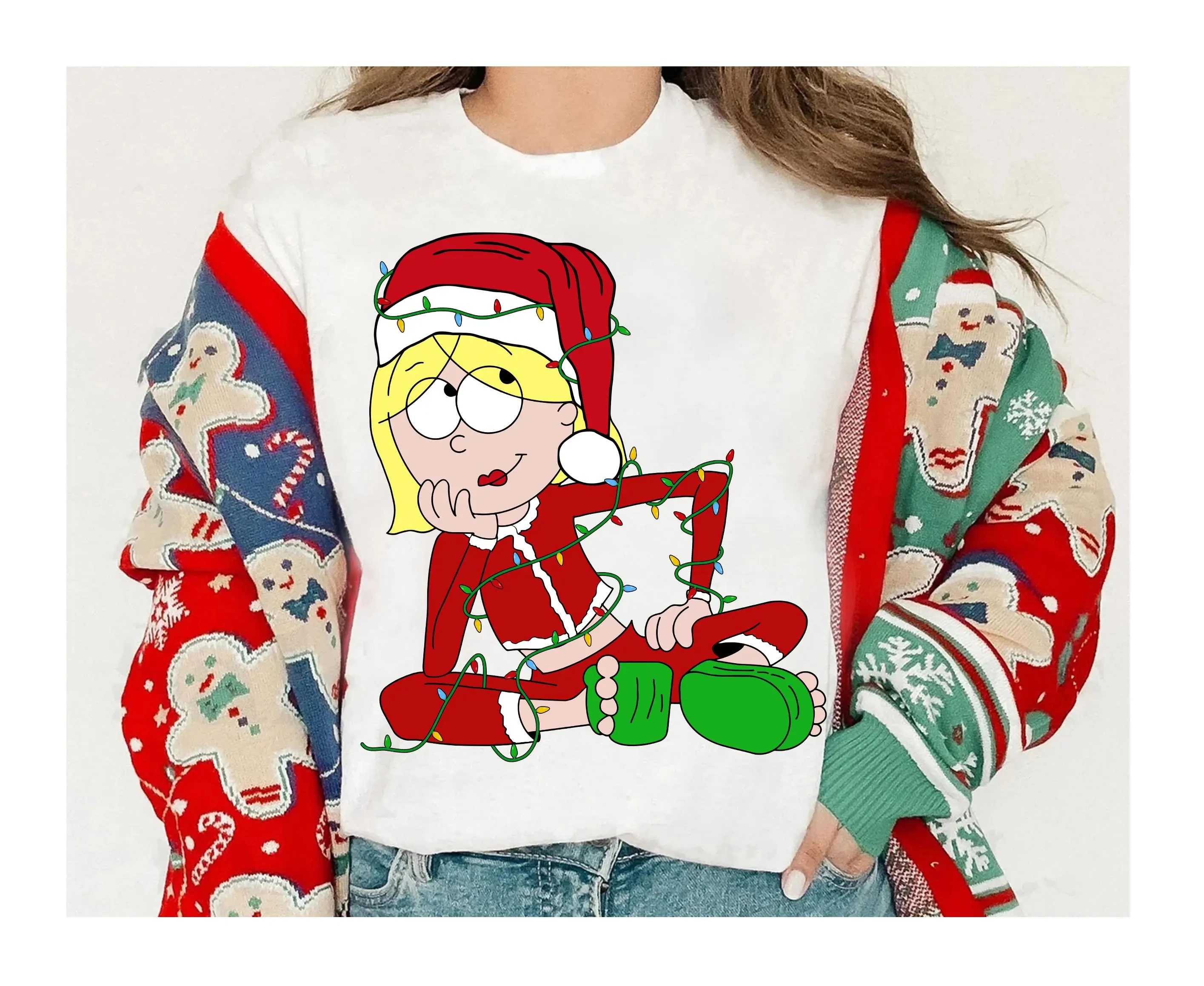 

Рождественская легкая рубашка Disney Santa Claus Lizzie McGuire, одинаковая рождественская рубашка This Is A Dreamy Lizzie McGuire для Disneyland