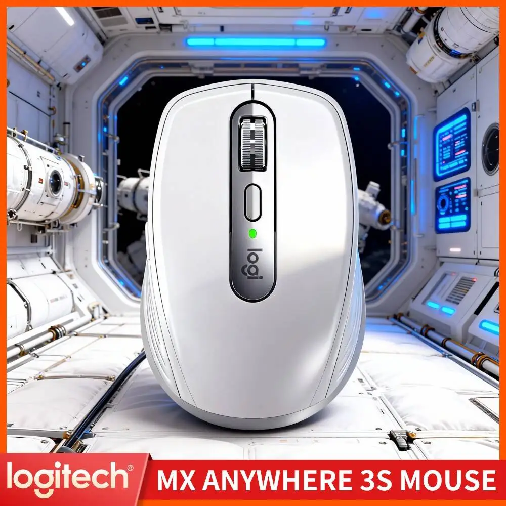 Logitech MX Anywhere 3S Rechargeable Wireless Mouse 1-Min Charge = 3-Hour Use Office Travel