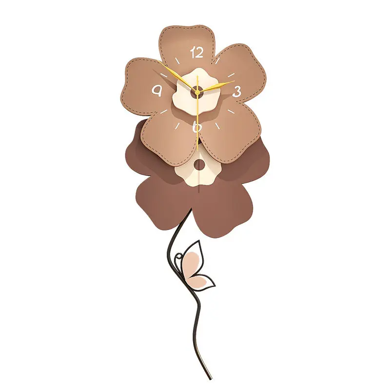 

Кремовые настенные часы, креативный декор, часы для гостиной, прихожей, бесшумные.