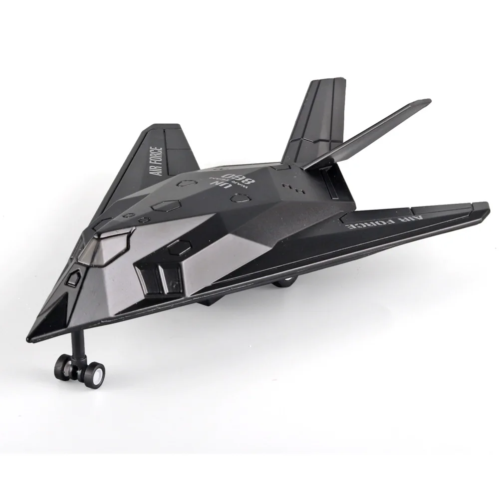ABS F117 Nighthawk Stealth Fighter Пластиковая модель военной модели самолета игрушечные самолеты для детей для мальчиков Подарочная коллекция