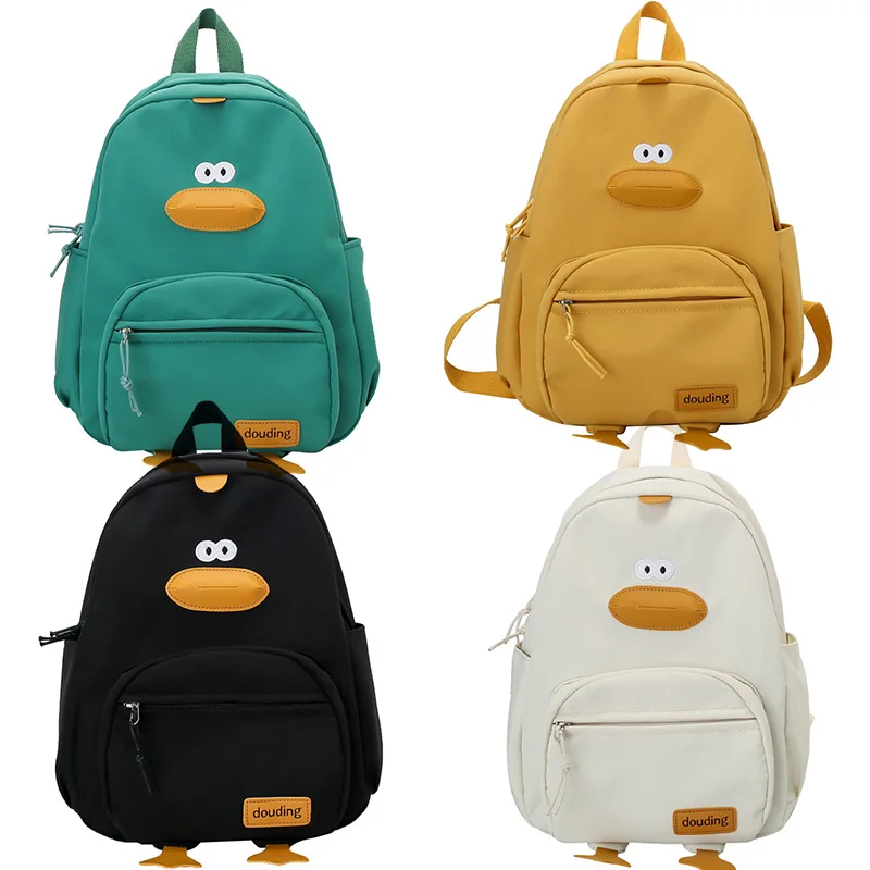 Cartoon School Bag for Boys Girls Primary Canvas Backpacks Cute Children\'s Backpack Kindergarten Schoolbag Kids Preschool Bags