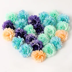 10/20PCs Artificial Flowers Silk Rose Fake Flowers Heads for Home Decor Party Marriage Wedding Decoration Wreath Accessories