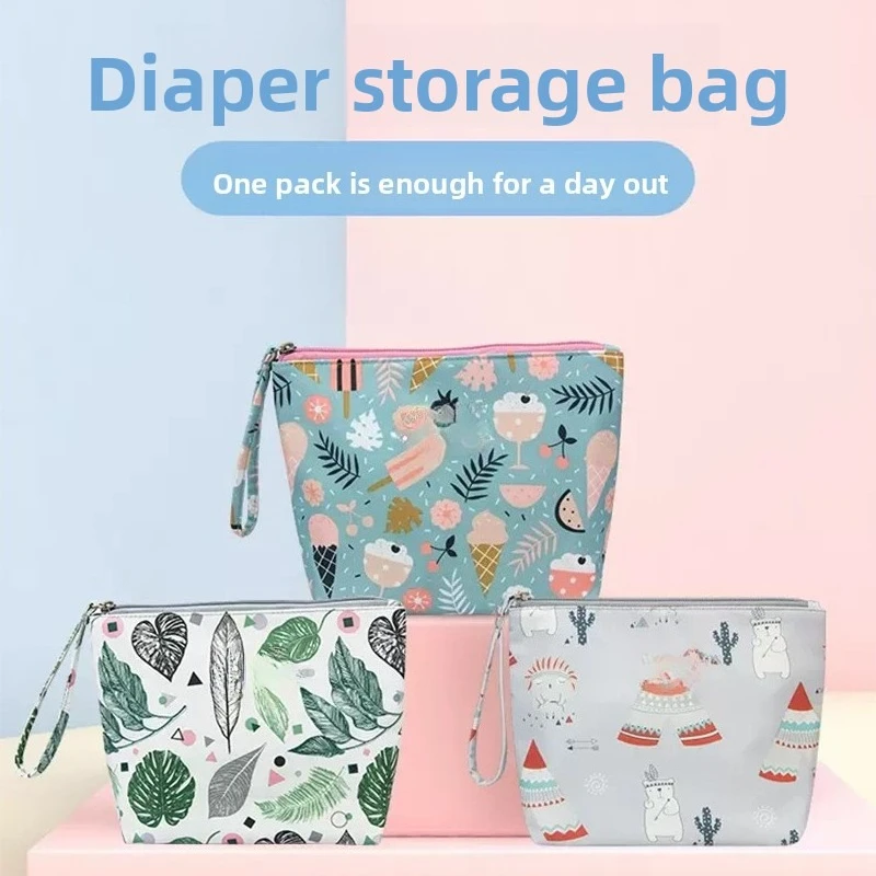 Baby Diaper Storage Bag Mommy's Portable Diaper Bag For Going Out Waterproof Baby Supplies Storage Bag