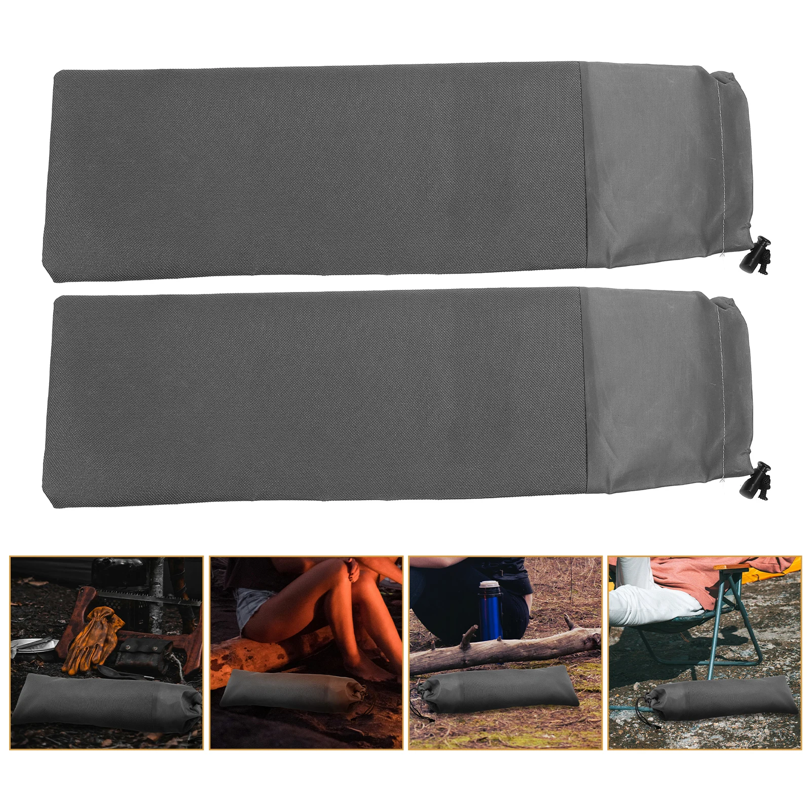 

2 Pcs Tent Stakes Storage Bags for 40cm Ground Nails Pegs Organizer Durable Oxford Large Size Mixed Colors Outdoor Camping