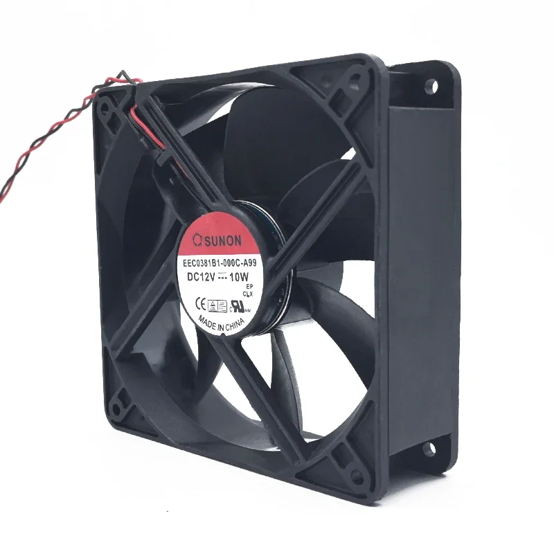 P 120+120*38MM SUNON Jianzhun 12038 12V 10W Maglev EEC0381B1-000C-A99 Silent Cooling Fan