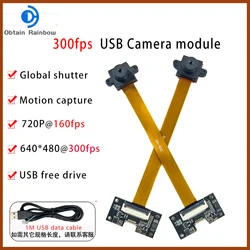 640*480 300FPS Global Shutter USB Camera Module 720P 1.3MP USB Webcam High Frame Rate Action Capture Windows Raspberry P