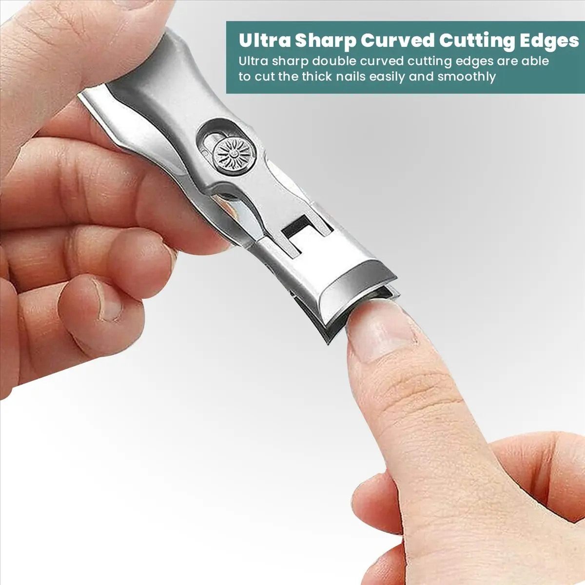 ABBQ SALE Portable Nail Clippers Professional Stainless Steel Nail Clipper Travel Fingernail Cutter Trimmer Machine Toenail