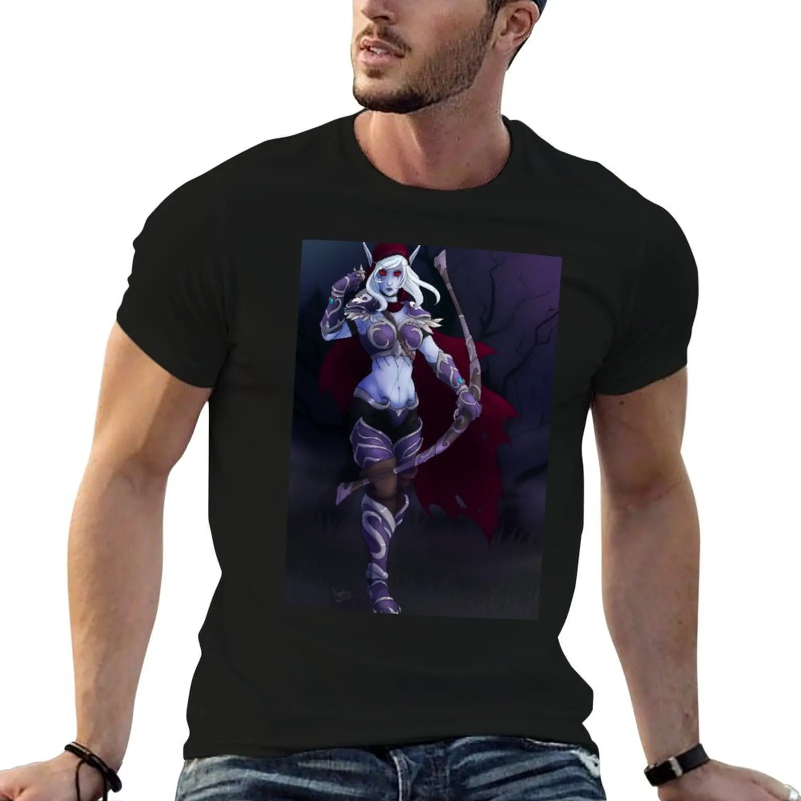 The Banshee Queen - Sylvanas Windrunner T-Shirt t shirts for man graphic funny t shirt personalised t shirt custom print T-shirt