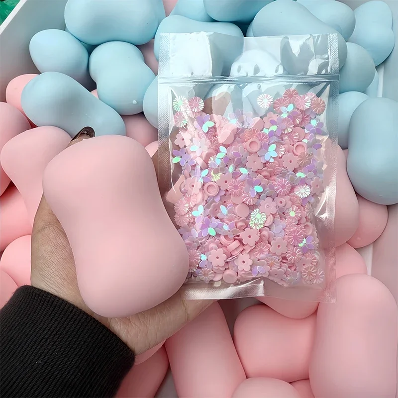 Gift Crunchy Soap Ball Squishy Fidget Toy Building Block Filling No Rebound Squeeze Fidget Toy ASMR Sensory Stress Relief Fidget