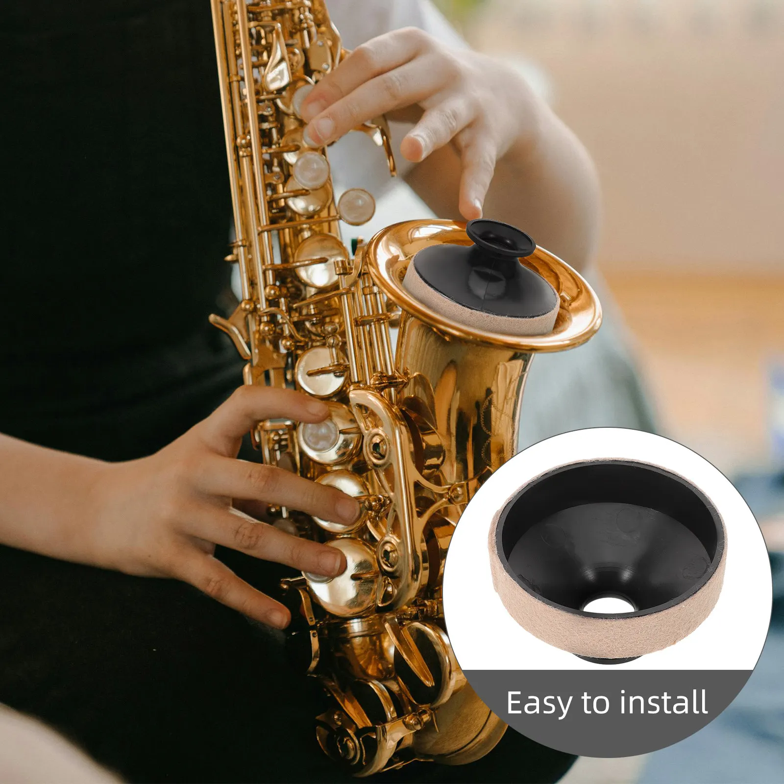 Sourdine pour saxophone alto haute performance pour une pratique silencieuse à domicile, réduit la résonance et la diffusion du son