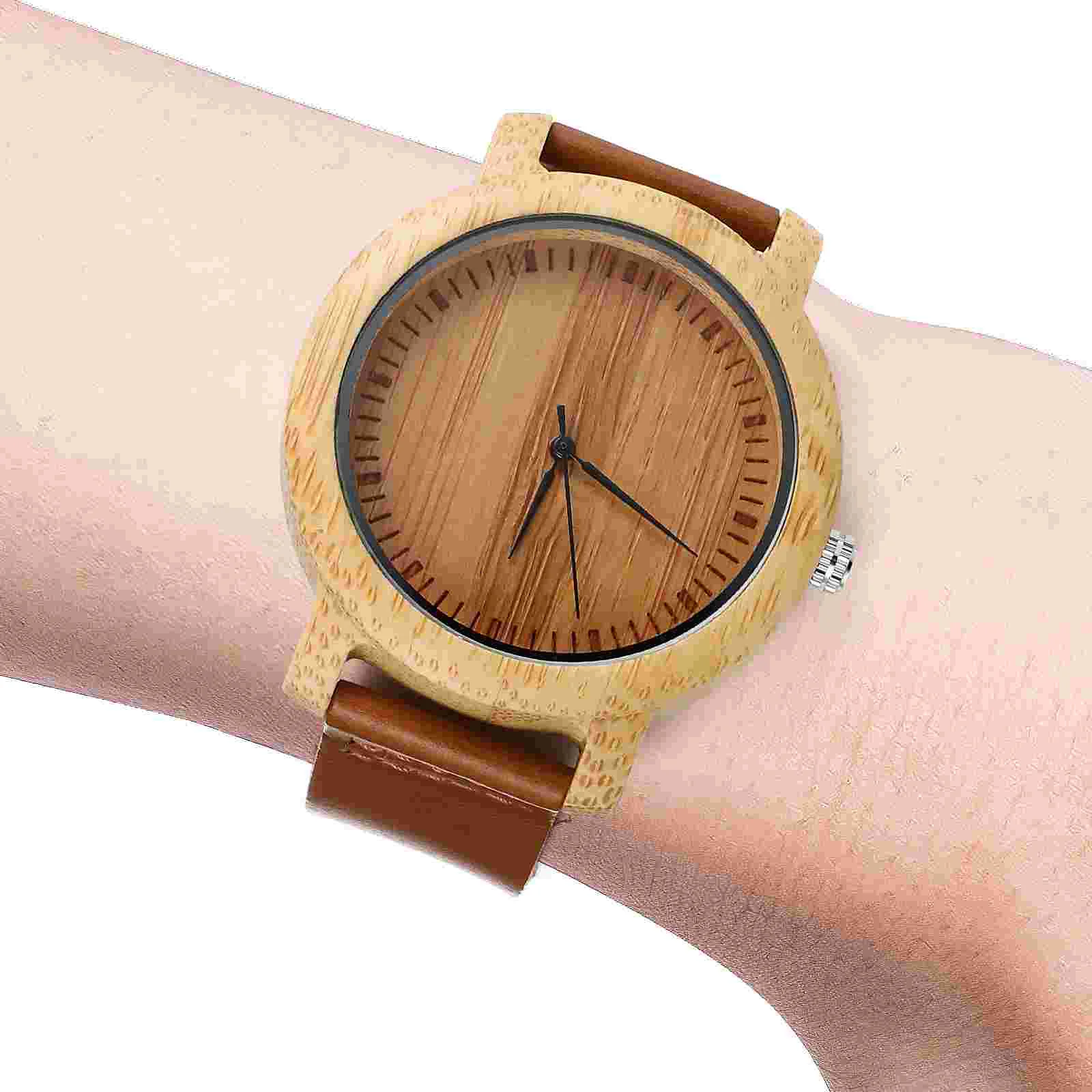 Fashional Watch Wood for Men Girl Business Gift Bamboo Quartz Movement Wristwatch Mens Handmade Verawood