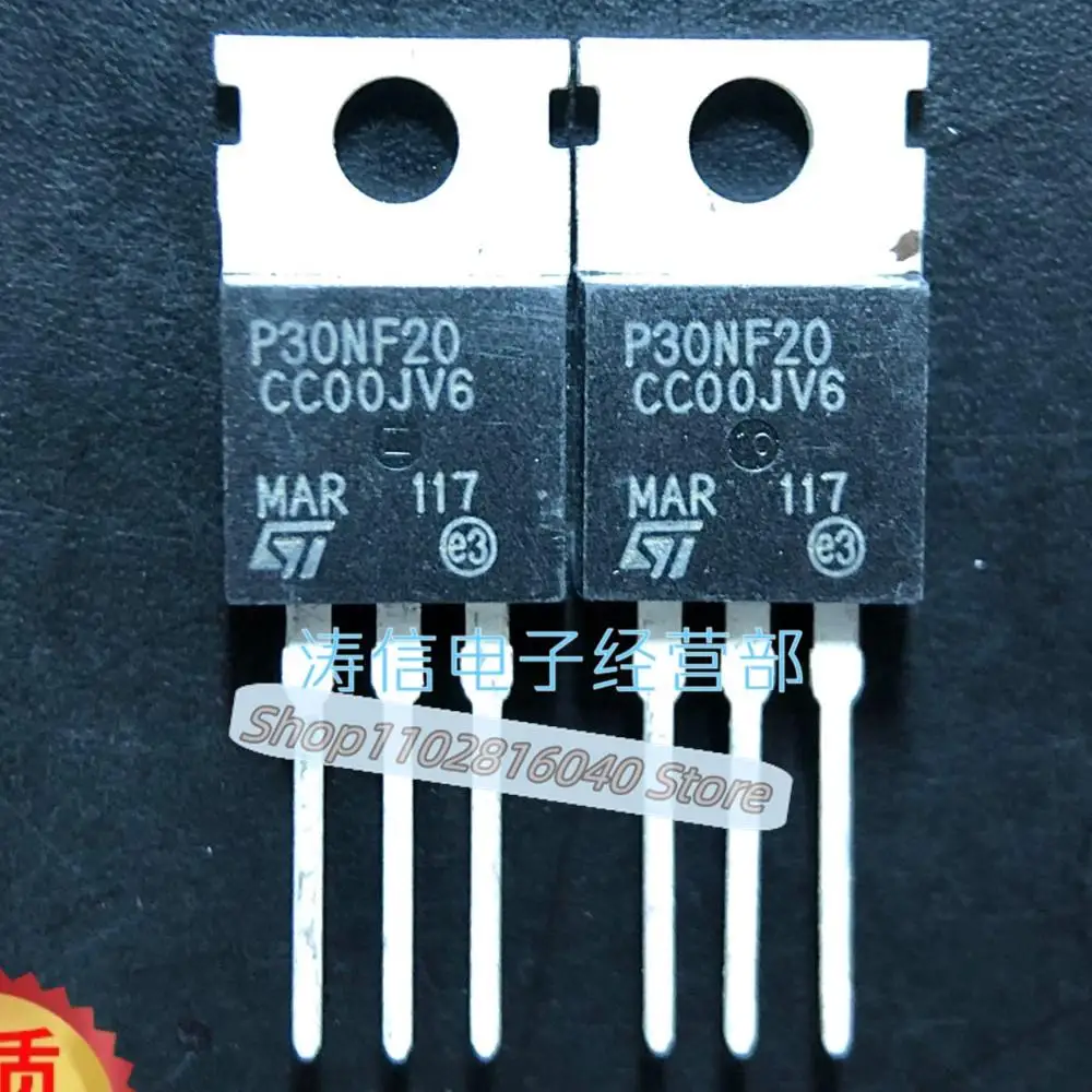 

10PCS/Lot P30NF20 P30NF20 TO-220 200V 30A MOS High Quality Original