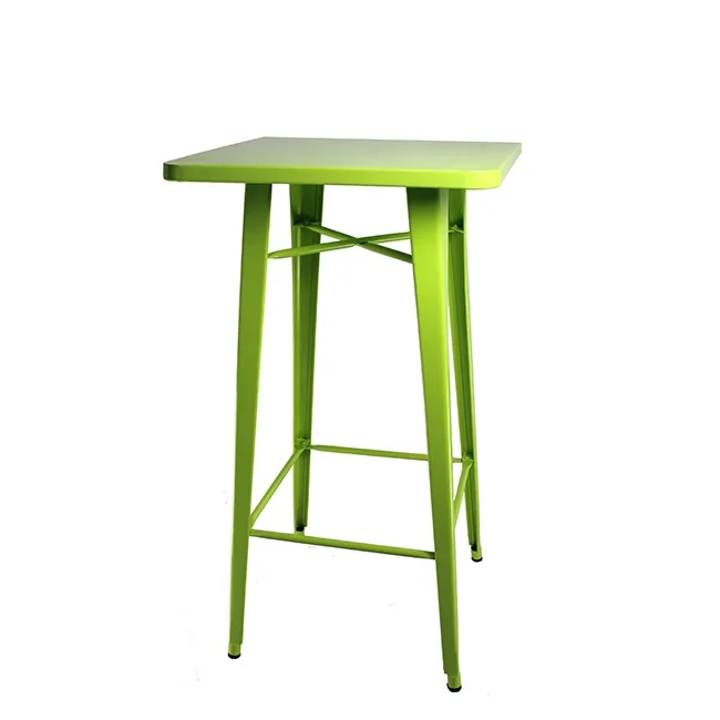 Cheap Square Metal Iron High Table with Iron Table Leg