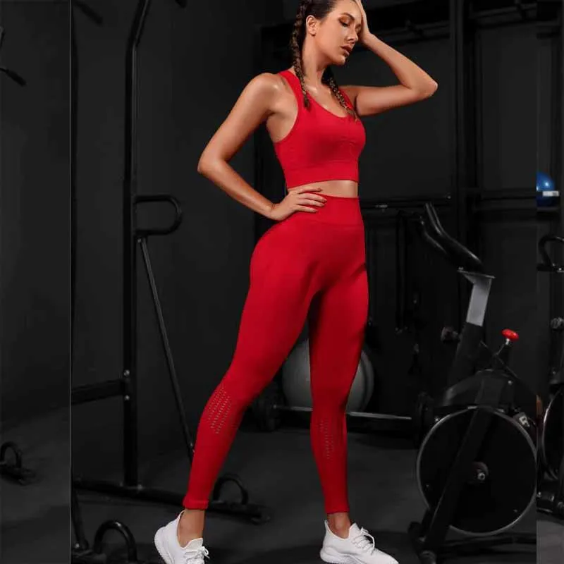 

Seamless Yoga Shorts Set Women Fitness Suit Sports Gym Wear Workout Clothes For Women Sportswear Sport Outfit Ladies Leggings